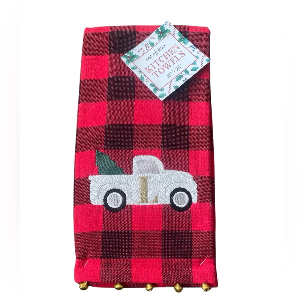Set of Two Holiday Kitchen Towels‎